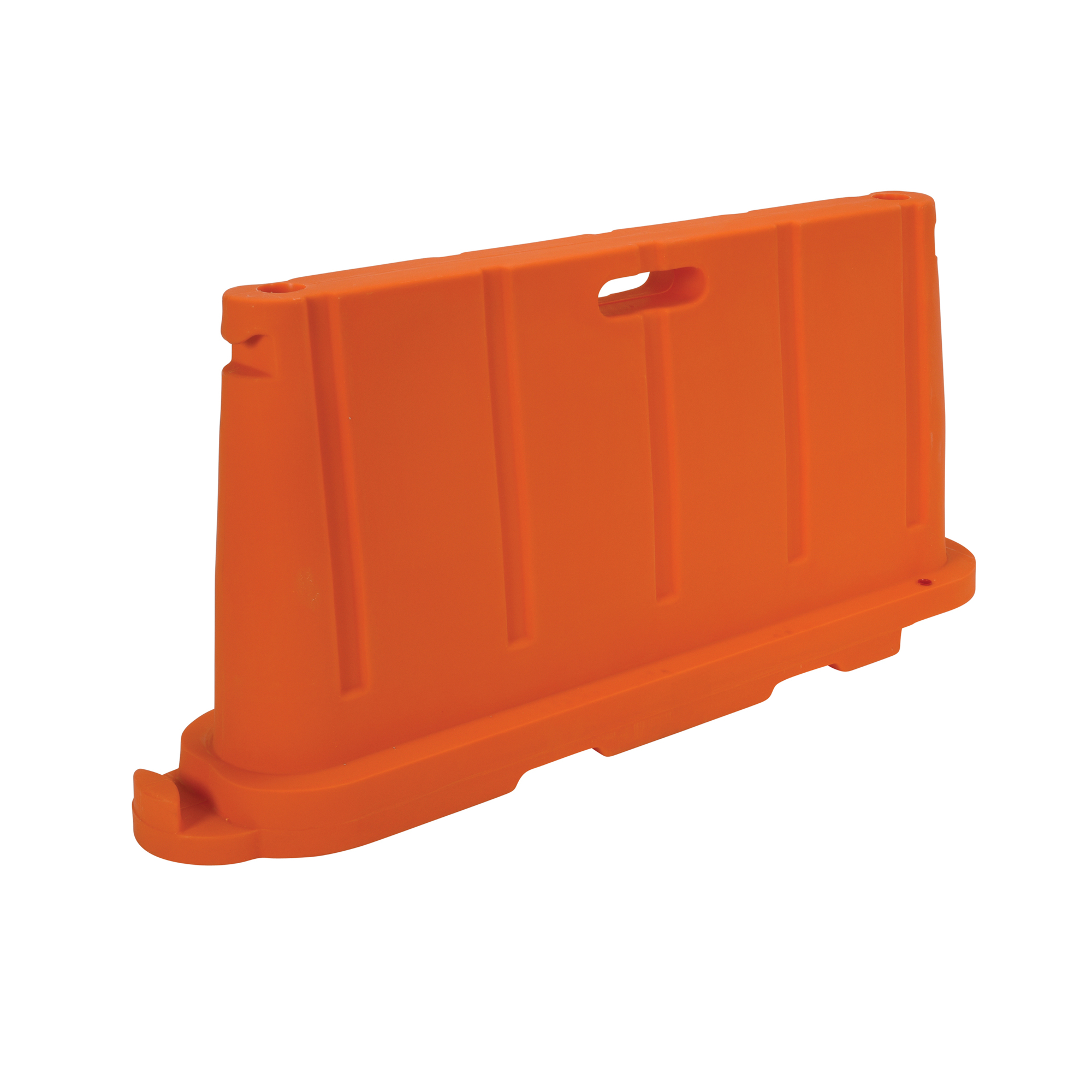 Vestil Stackable Poly Barricade - Orange, Fillable with Water or Sand, Model# BCD-7636-OR